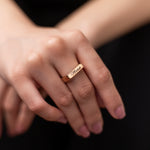 Load image into Gallery viewer, Engraved Name Ring - Rose Gold (Cursive)
