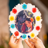 Floral Love Resin Artwork With Light