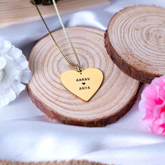 Heart Colored Photo Necklace