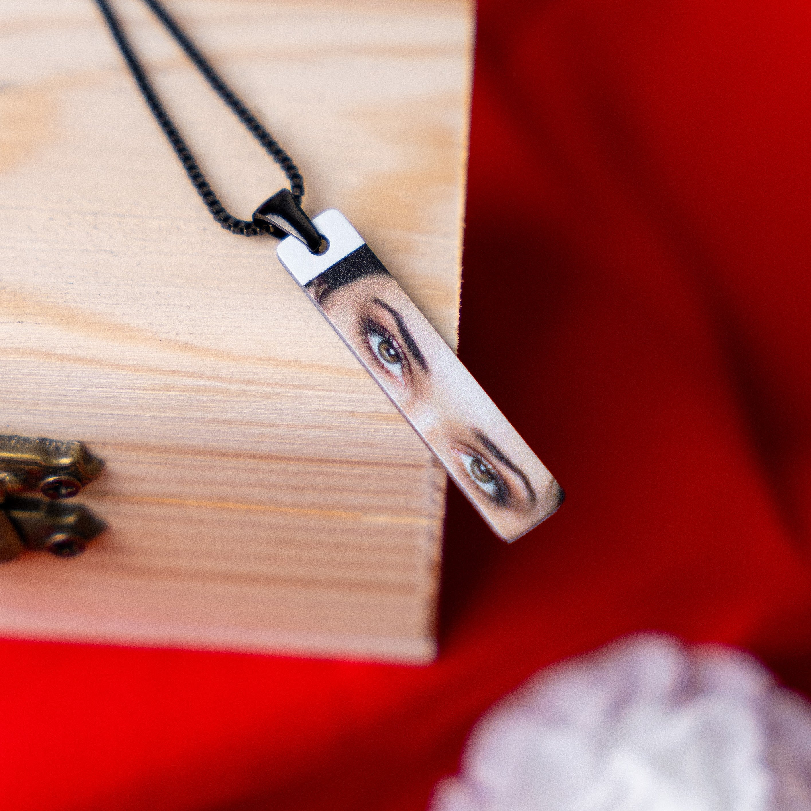 Eye Colored Photo Necklace