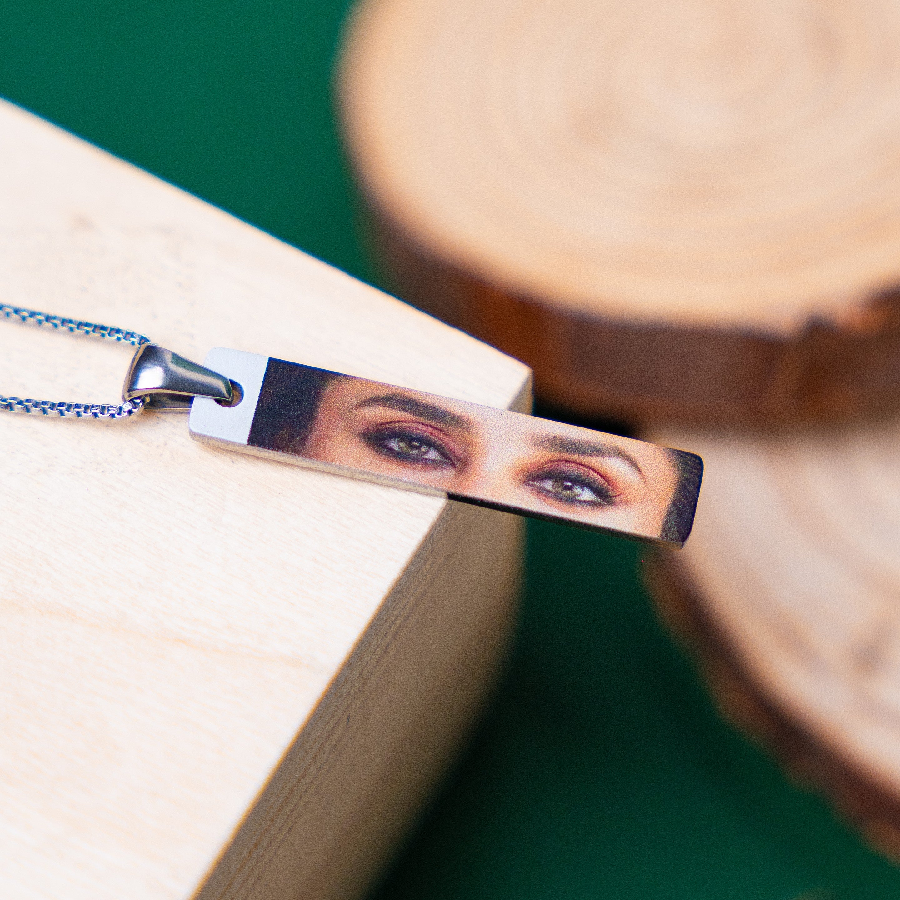 Eye Colored Photo Necklace