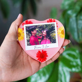 Photo Heart Resin With Stand