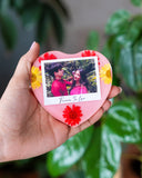 Photo Heart Resin With Stand