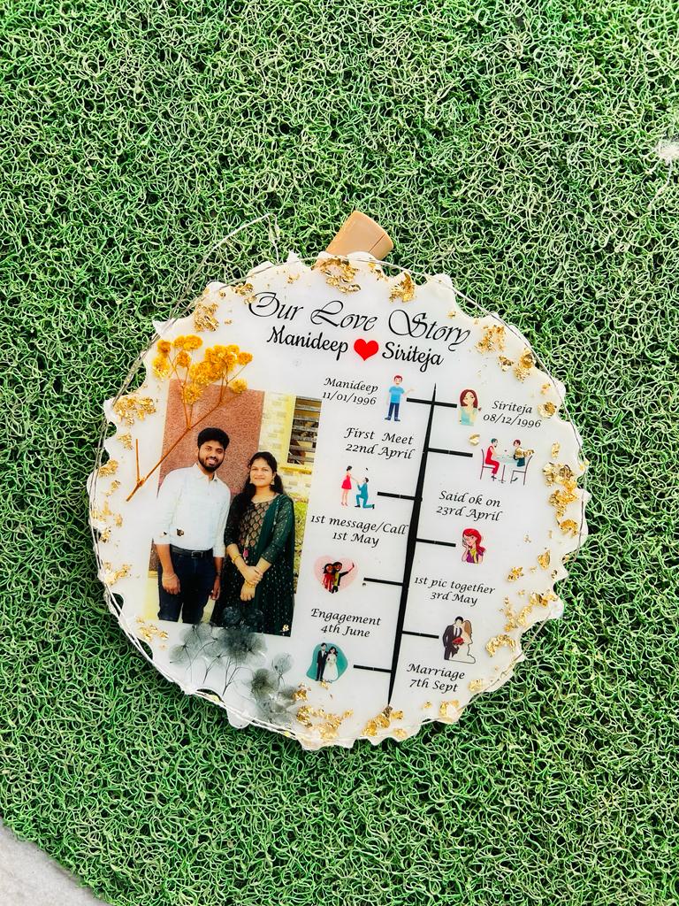 Love Story Resin Artwork