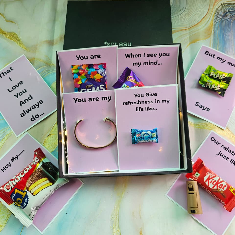 Love Hamper With Cuff Bracelet