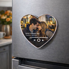 Personalized Heart Fridge Music Magnet