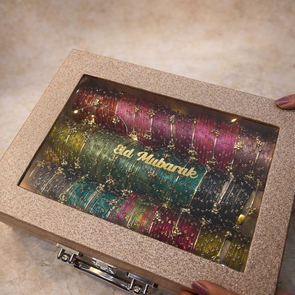 Bangles Led Box Premium Bangle Box With Name ( 180 Diamond Bangles + 33 Ghungroo Bangl ...