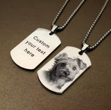 Tag Photo Necklace