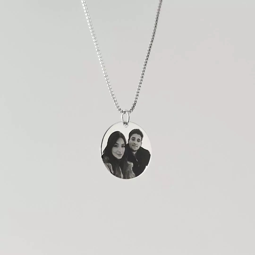 Circle Photo Necklace