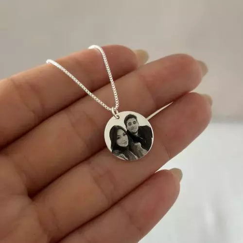 Circle Photo Necklace