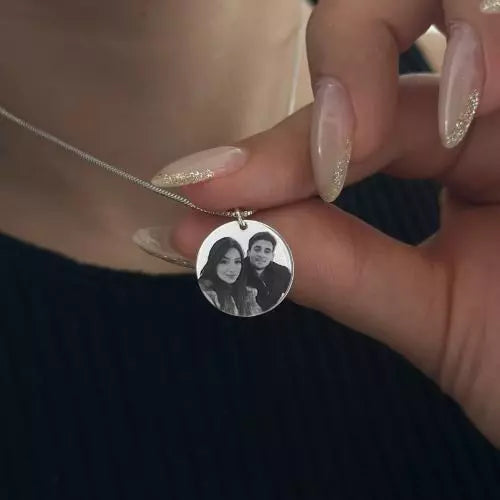 Circle Photo Necklace