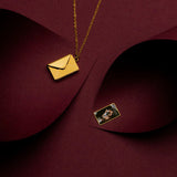 Envelope Colored Photo Necklace