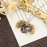 Sunflower Colored Photo Necklace