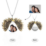 Sunflower Colored Photo Necklace