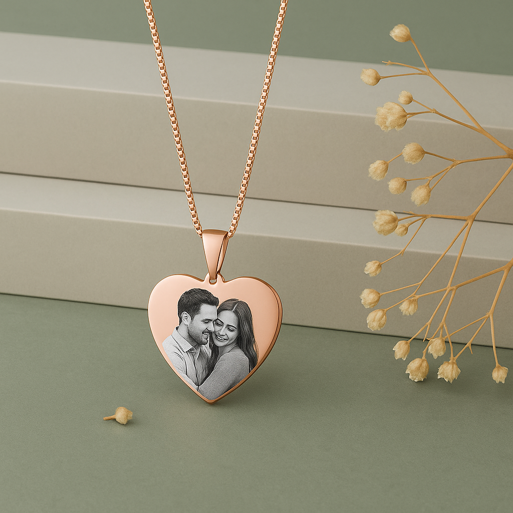 Heart Photo Necklace