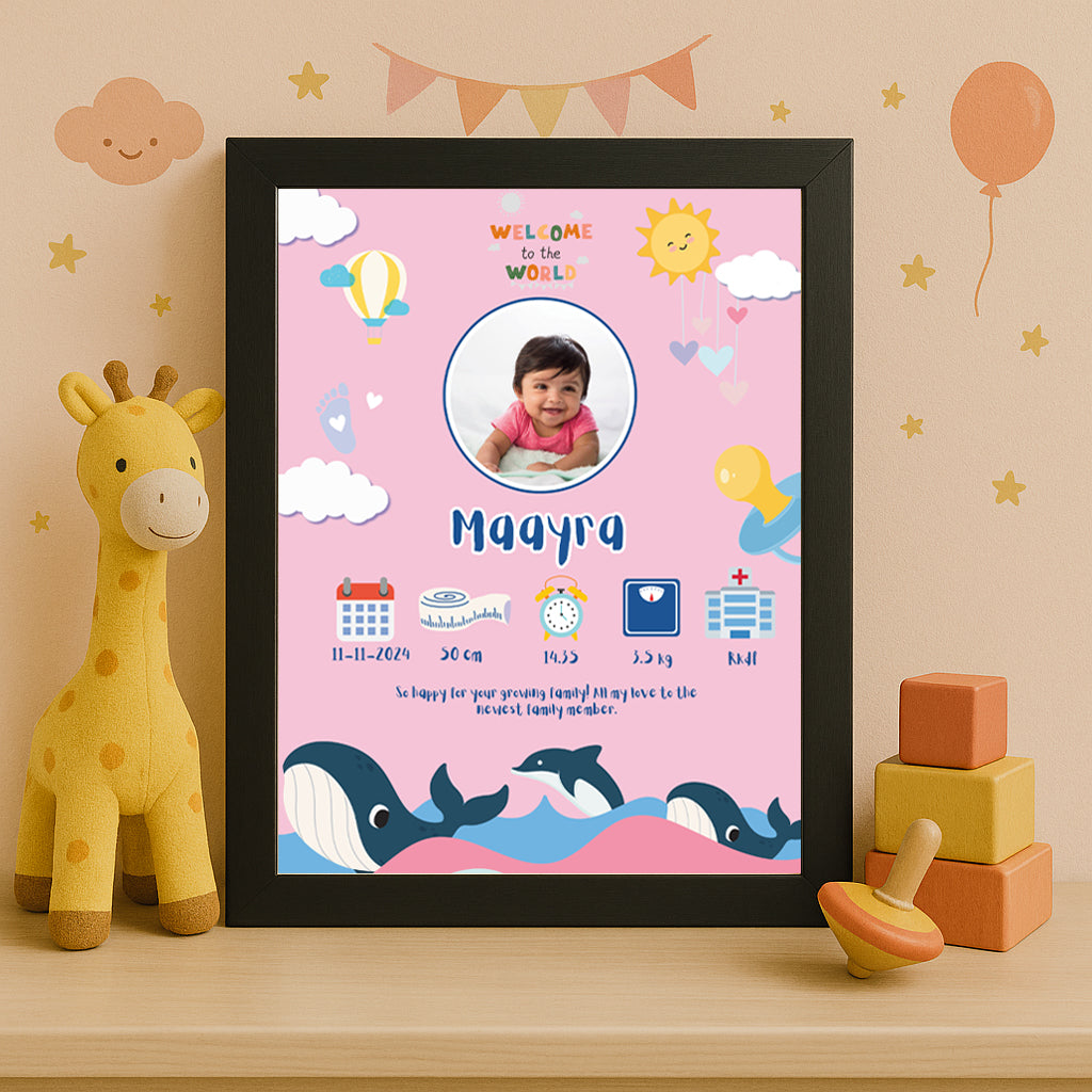 Baby Birth Frame - Design 4