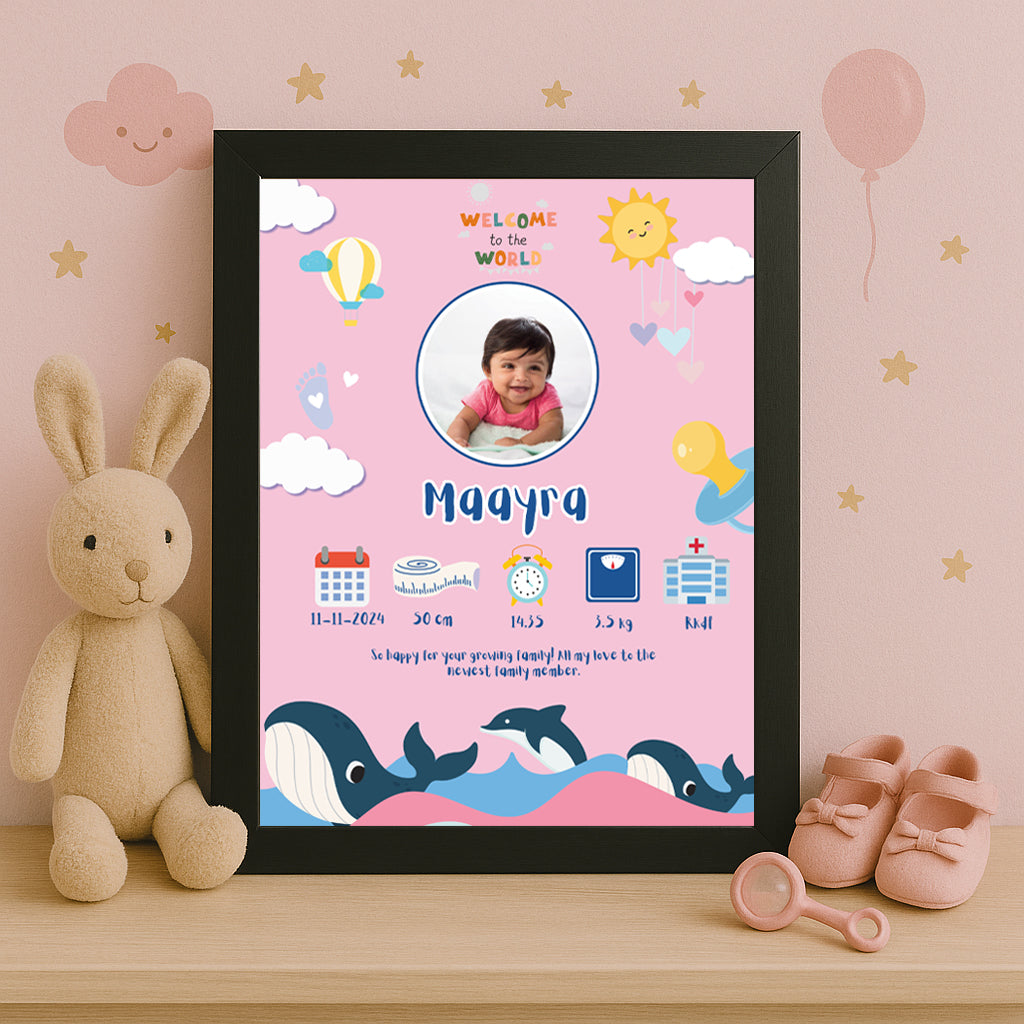 Baby Birth Frame - Design 4