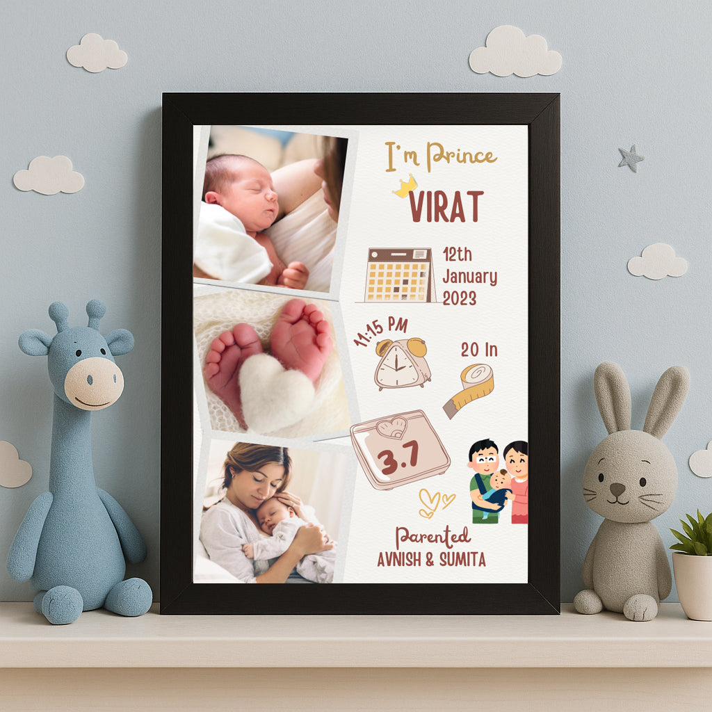 Baby Birth Frame - Design 1
