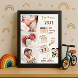 Baby Birth Frame - Design 1
