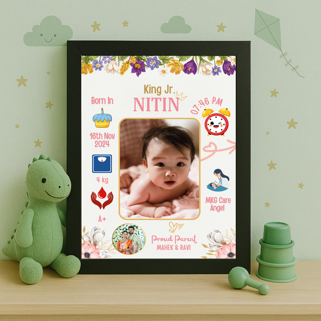 Baby Birth Frame - Design 2