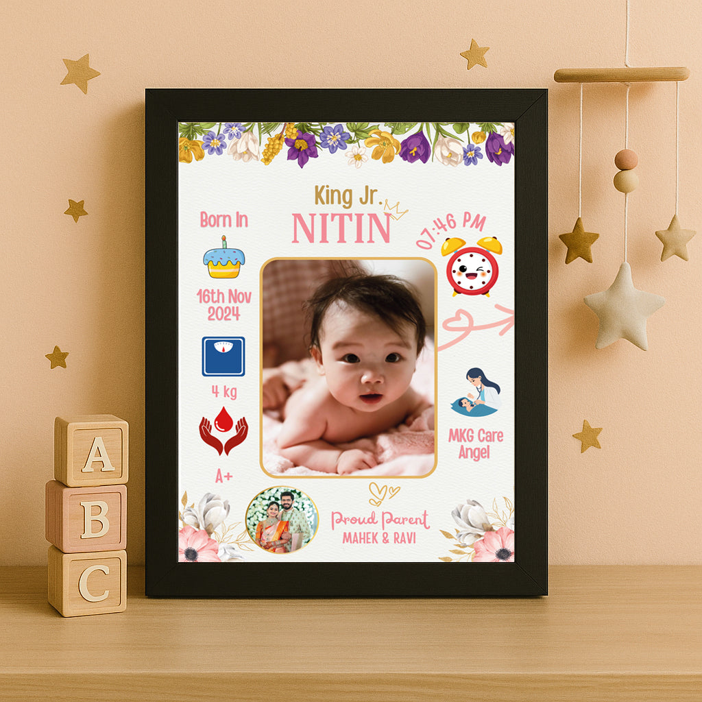 Baby Birth Frame - Design 2