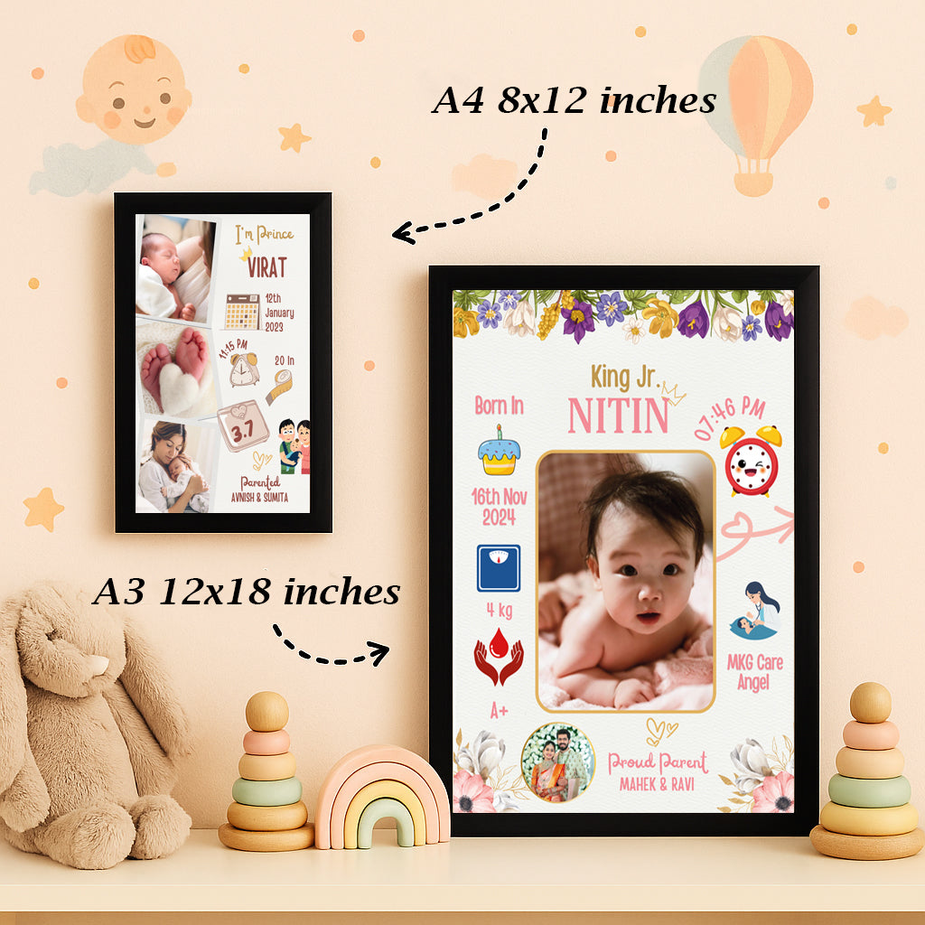 Baby Birth Frame - Design 1