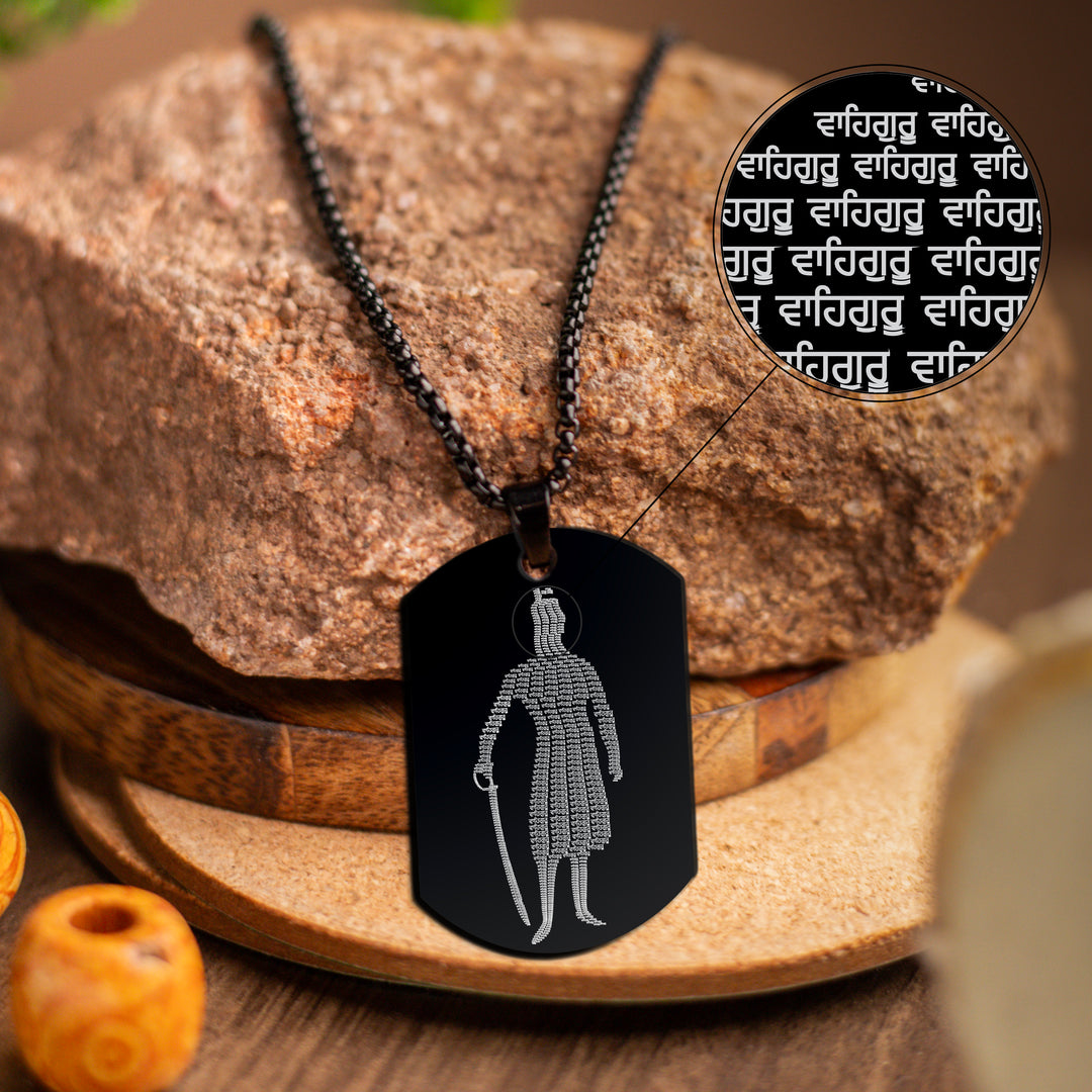 Waheguru Micro Sculpted Pendant