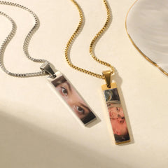 Eye Colored Photo Necklace