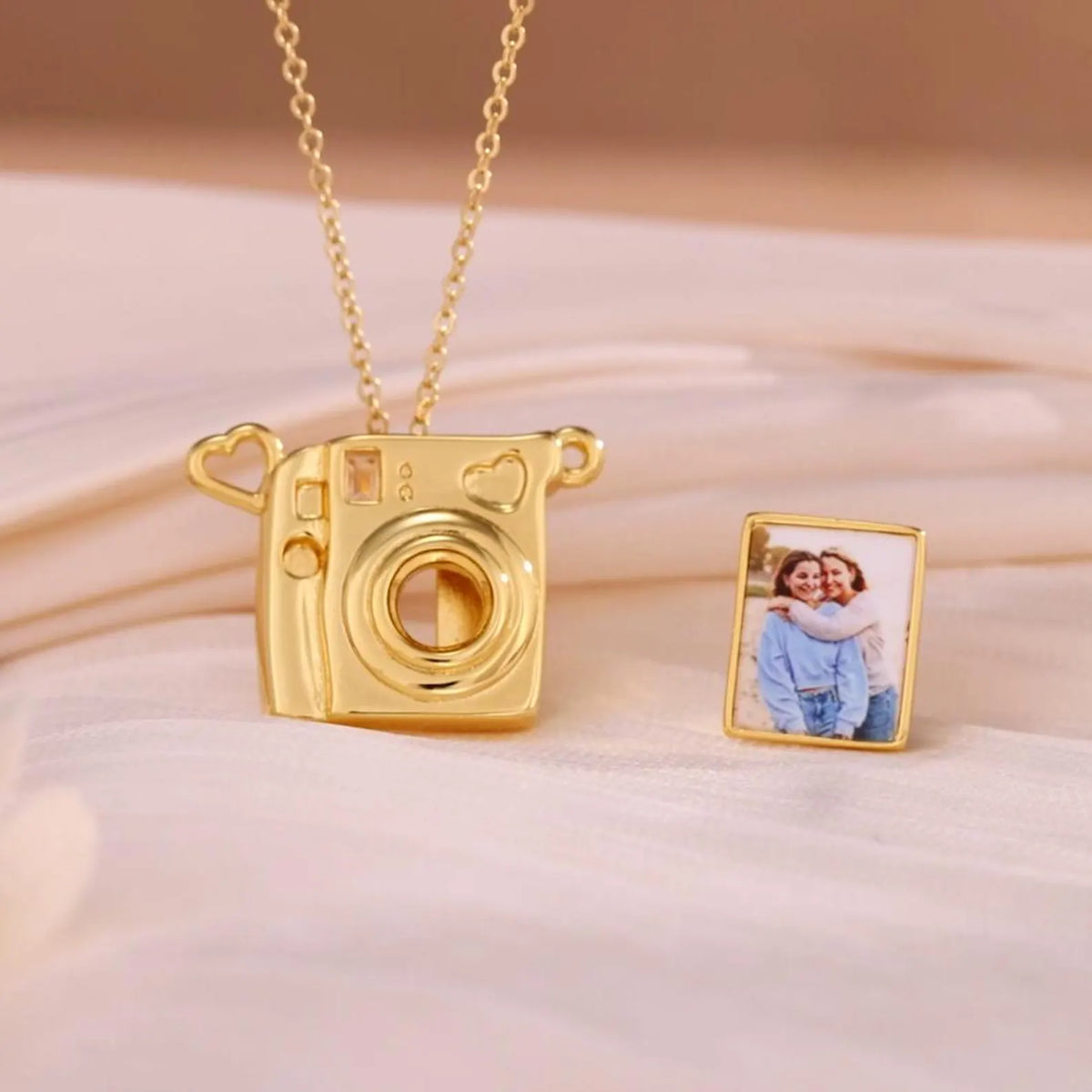 Mini Camera Colored Photo Necklace