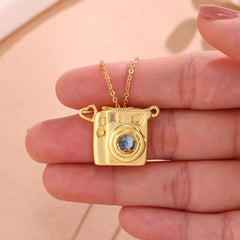 Mini Camera Colored Photo Necklace