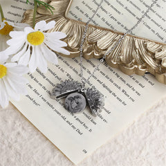 Sunflower Photo Necklace
