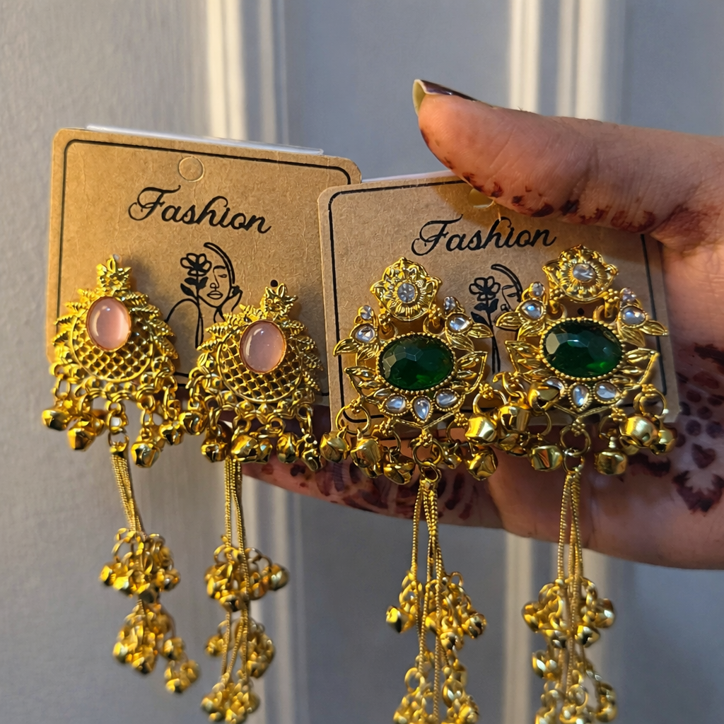 Set Of 2 Random Kashmiri Jhumke