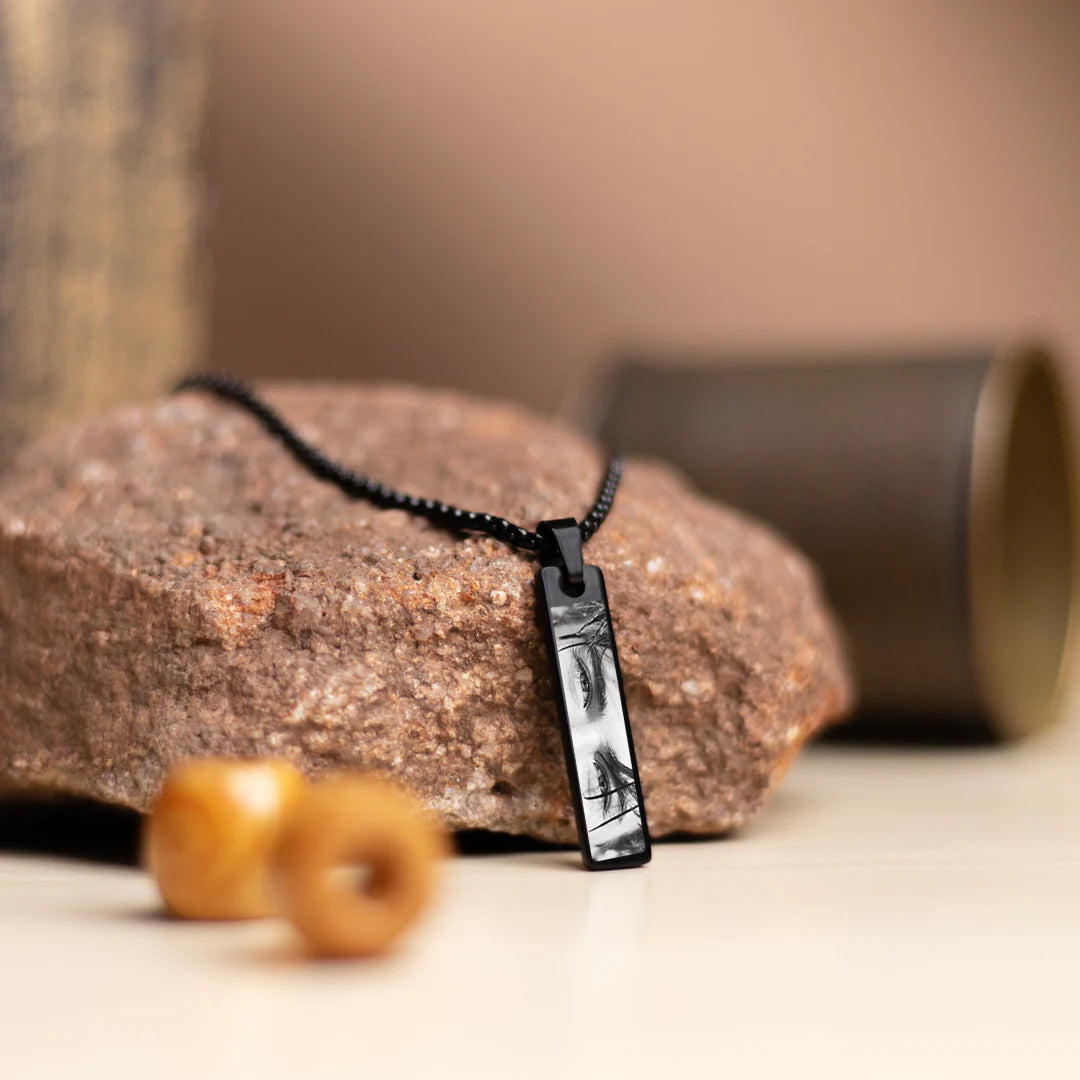 Men's Eye Photo Pendant