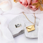 Load image into Gallery viewer, Envelope Photo Necklace
