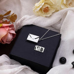 Load image into Gallery viewer, Envelope Photo Necklace
