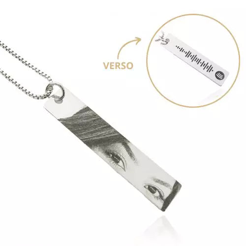 Spotify Eye Photo Necklace