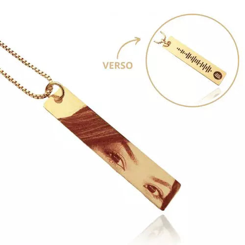 Spotify Eye Photo Necklace