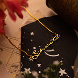 Signature Style Name Necklace - Gold - Xctasy