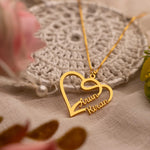 Load image into Gallery viewer, Special Love Style Couple Name Necklace - Gold