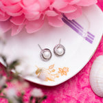 Load image into Gallery viewer, White Pearl Silver Earrings