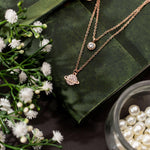 Load image into Gallery viewer, Planet Layered Rose Gold Necklace