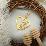 Load image into Gallery viewer, Special Love Style Couple Name Necklace - Gold - Xctasy
