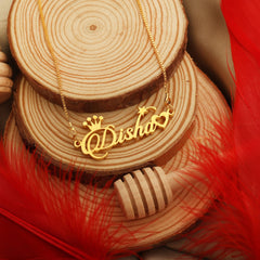 Xctasy Special Style Name Necklace - Gold - Xctasy